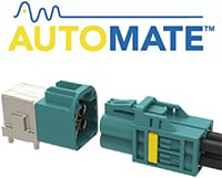 Разъемы AUTOMATE™ Mini-FAKRA Type-A компании Amphenol RF Изображение разъема AUTOMATE® Mini-FAKRA Type-A компании Amphenol RF