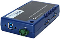 B + B - шлюз USH304 USH от SmartWorx Изображение USB-концентратора USB-шлюза USH304 от B + B SmartWorx