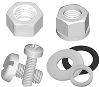 Винты, шайбы и гайки Essentra Иллюстрация винтов, шайб и гаек от Essentra