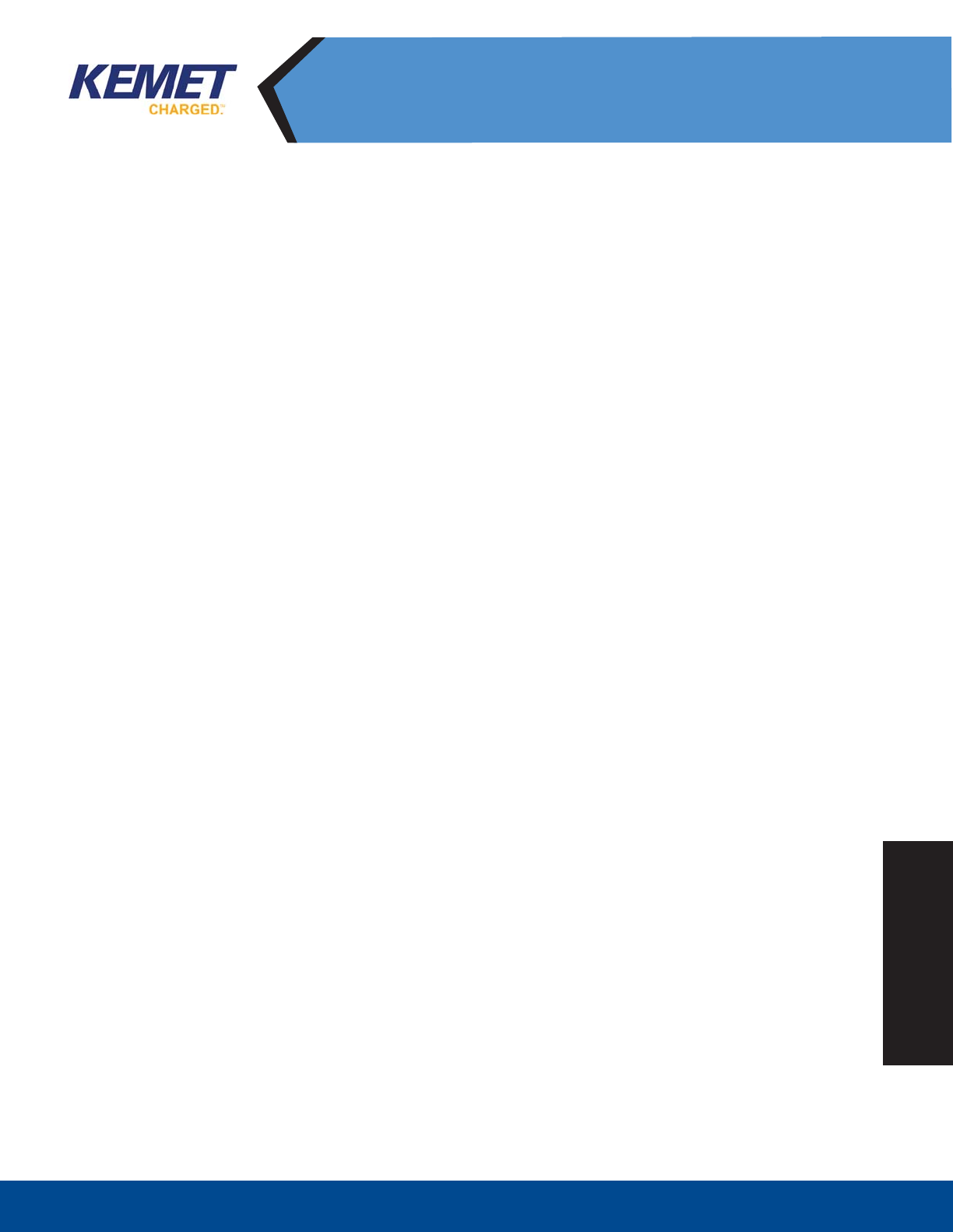 High Voltage, High Temp Catalog Datasheet by KEMET DigiKey Electronics