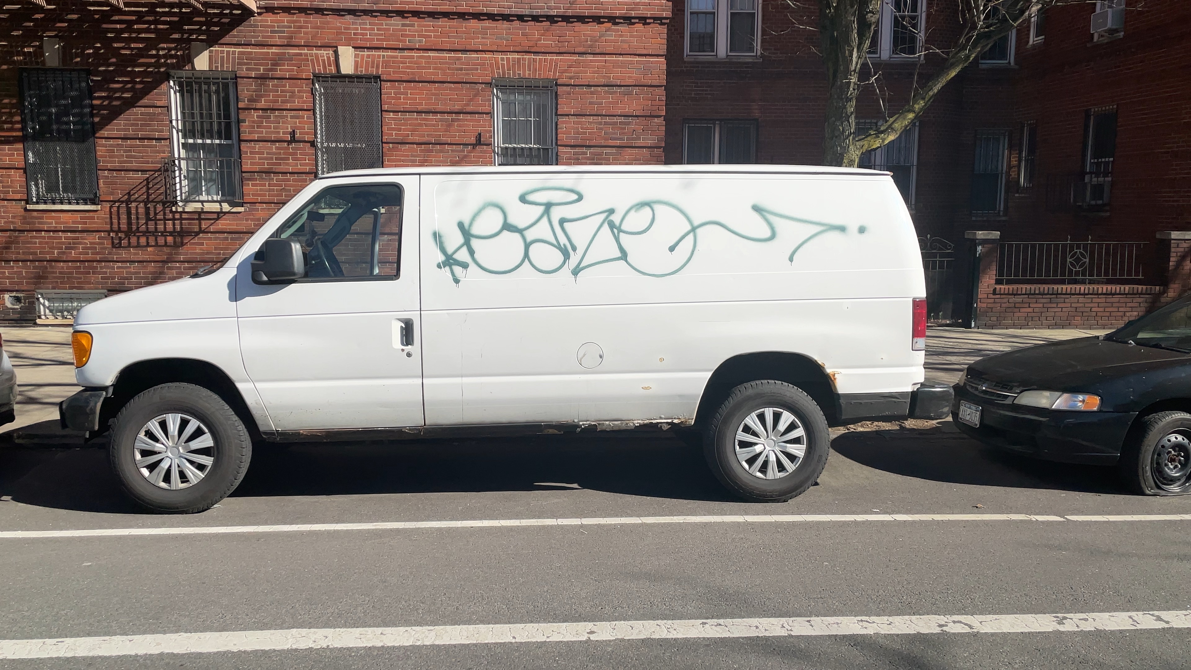 van was tagged